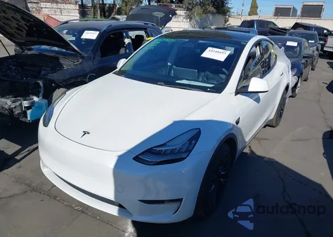 2020 Tesla Model Y Long Range Dual Motor All-Wheel Drive from USA, damaged, VIN 5YJYGDEE1LF048445